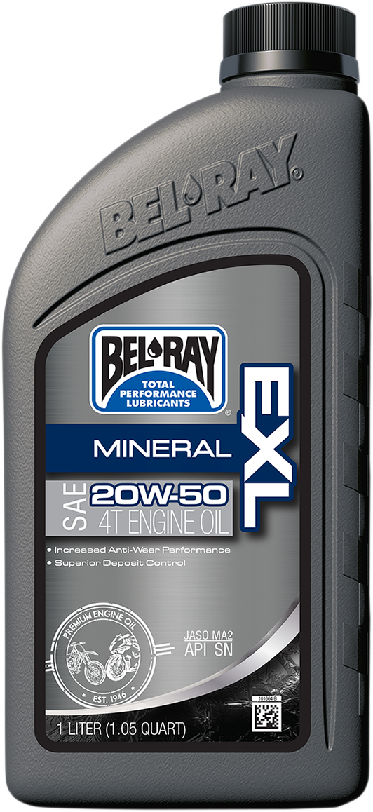 Aceite mineral BEL-RAY EXL 4T - 20W-50 - 1L 99100-B1LW