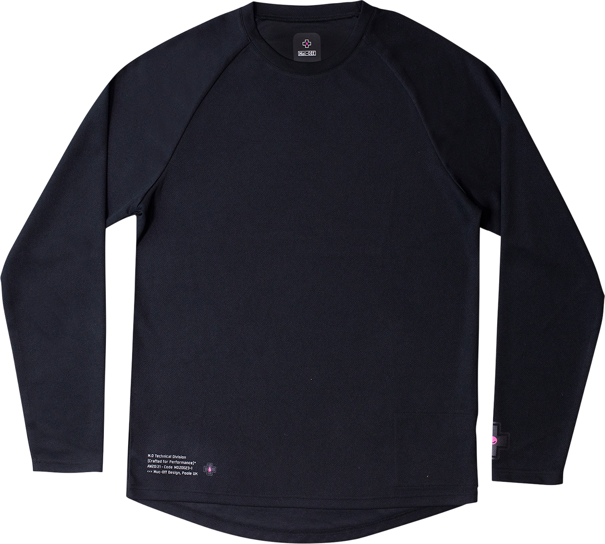 MUC-OFF USA Riders Long-Sleeve Jersey - Black - Medium 20366