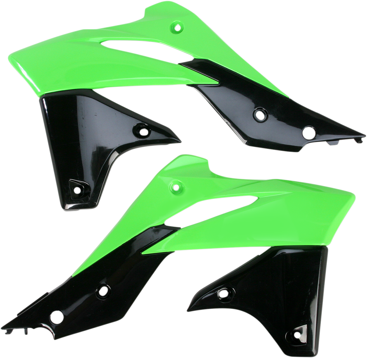 Protectores de radiador ACERBIS - Verde/Negro 2314161089