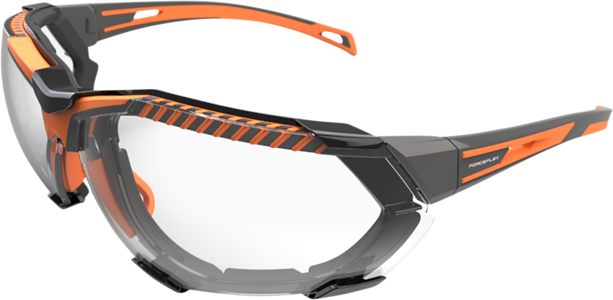 FORCEFLEX FF4 Sunglasses - Foam - Gray/Orange - Clear FF4-04054-041