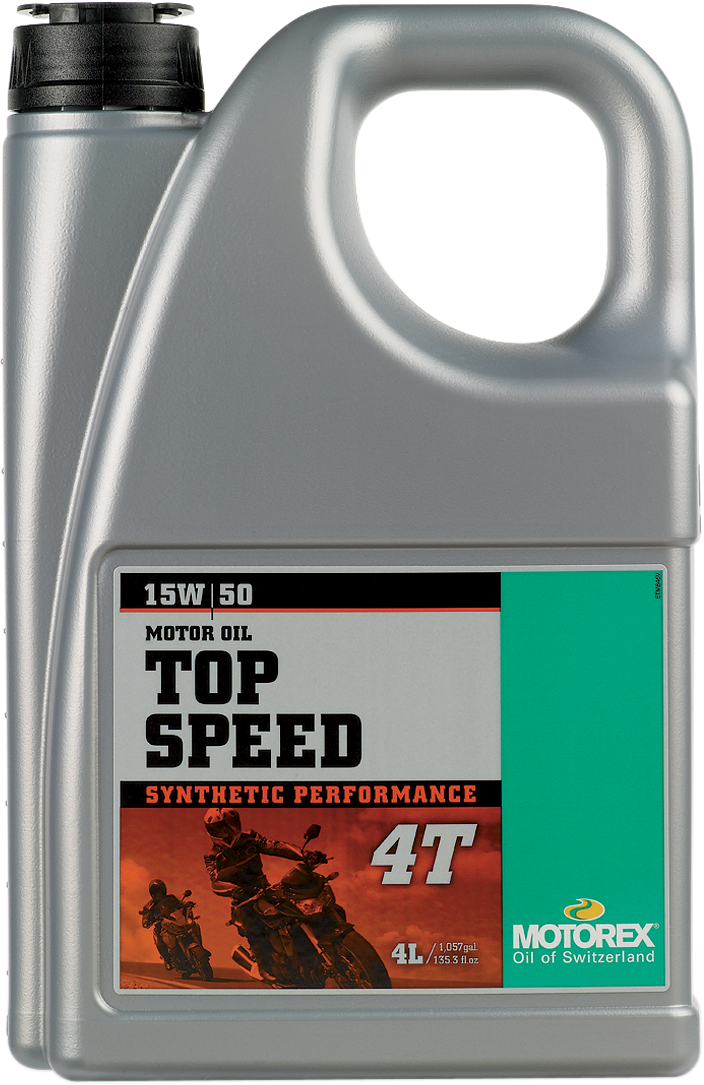 Aceite de motor MOTOREX Top Speed sintético 4T - 15W-50 - 4L 102304