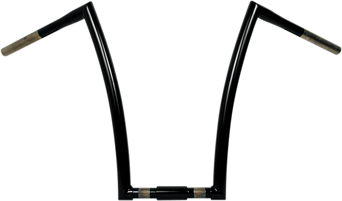 TODD'S CYCLE Handlebar - Strip - Springer - 1-1/4" - 17" Rise - Black 0601-2804