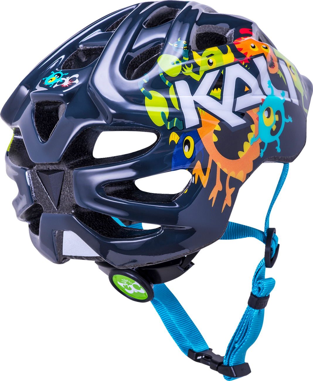 KALI Child Chakra Helmet - Monsters - Black - Small 0221020425