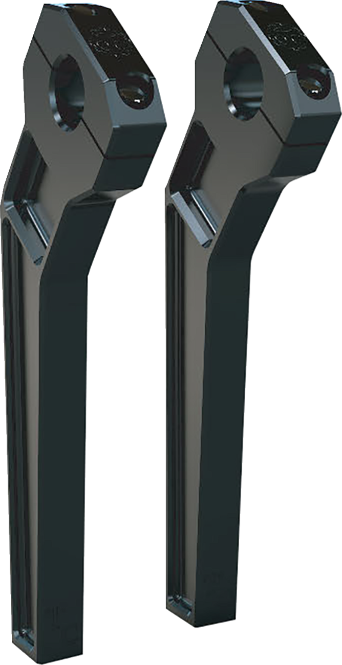 TODD'S CYCLE Risers - Pullback - 1" Klemmung - 10" Rise - Schwarz TD-R12-10B