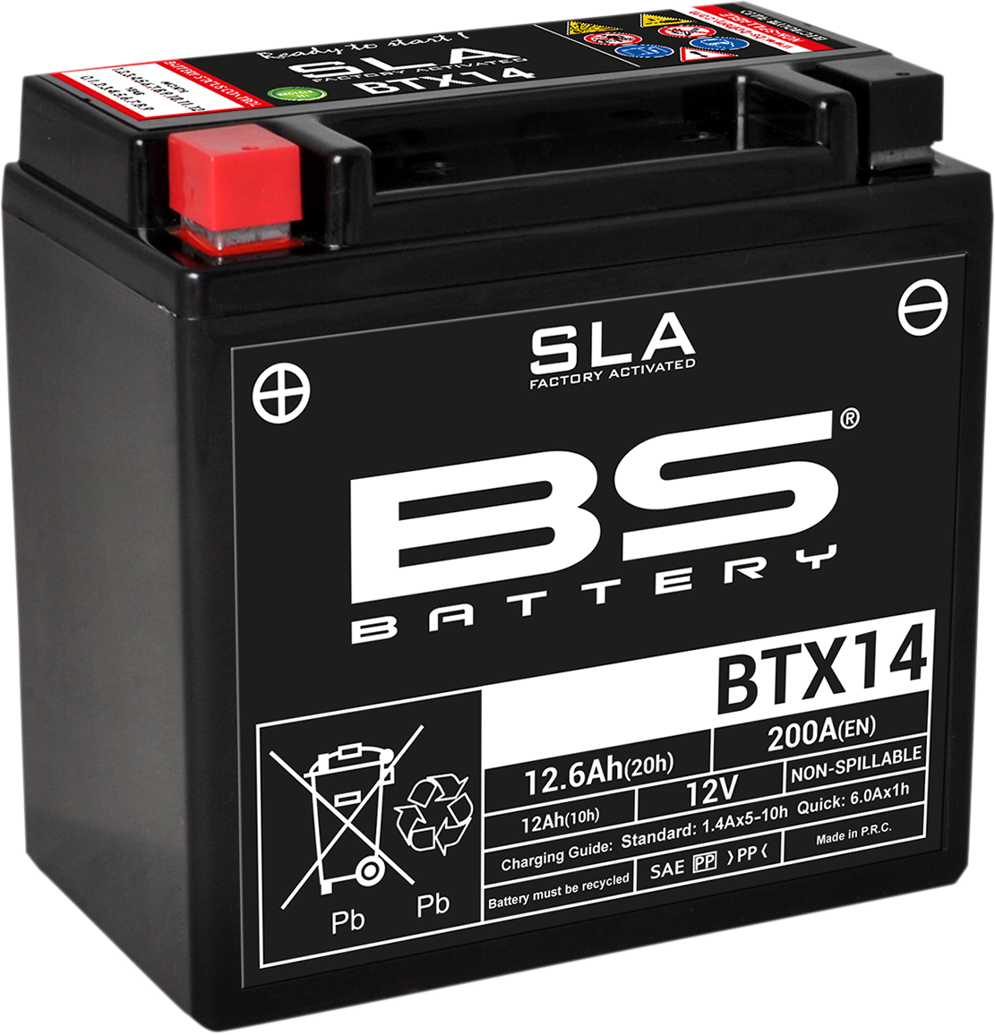 BS BATTERY Battery - BTX14 (YTX) 300681