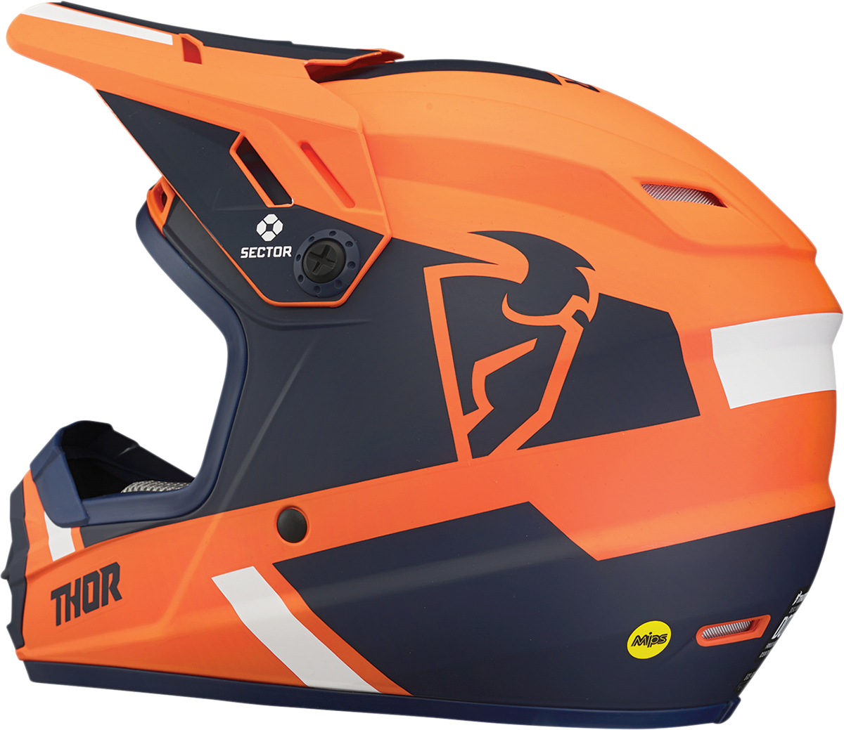 Casco THOR Youth Sector - Split - MIPS - Naranja/Azul marino - Pequeño 0111-1353