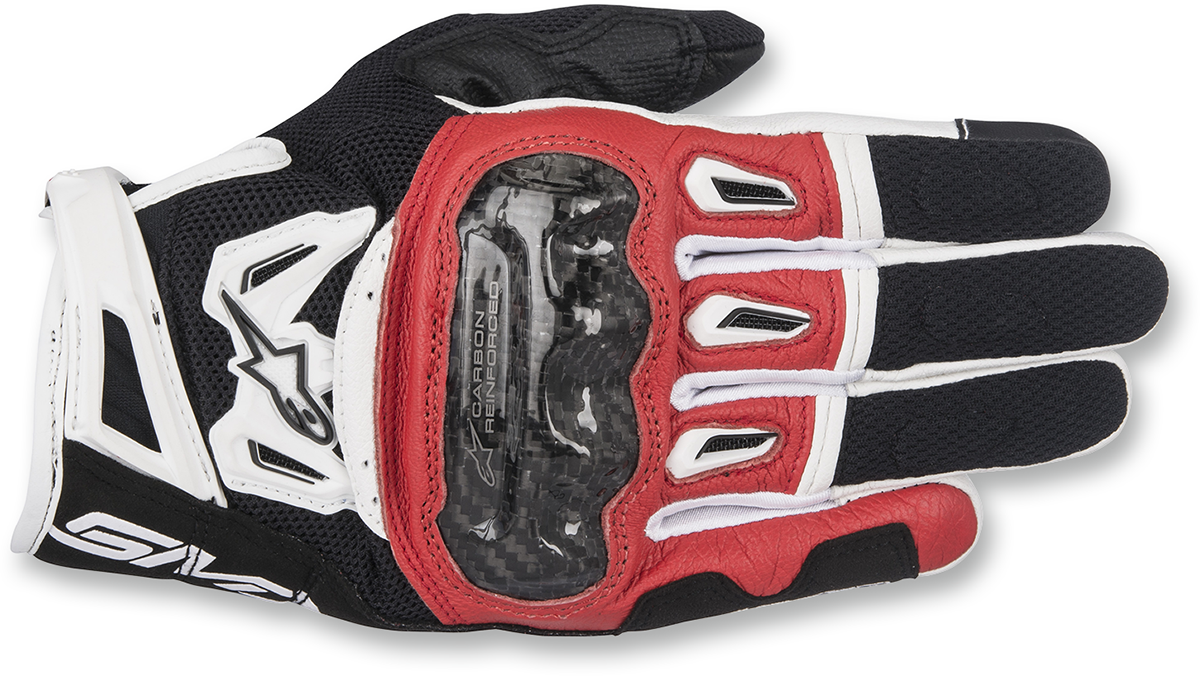 Guantes ALPINESTARS SMX-2 Air Carbon V2 - Negro/Rojo/Blanco - Pequeño 3567717-132-S