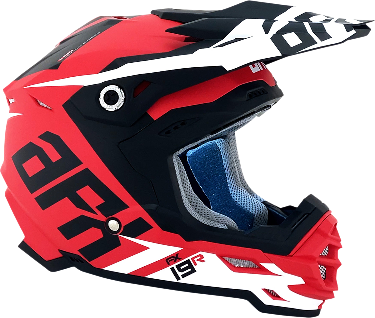 Casco AFX FX-19R - Racing - Rojo mate - Grande 0110-7065