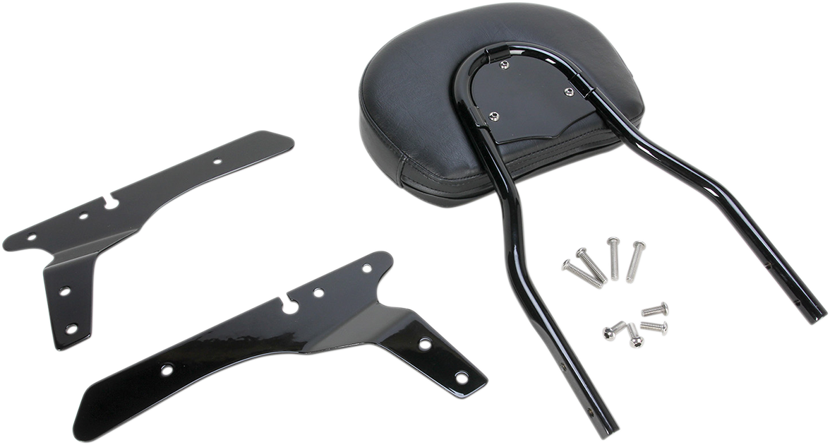 COBRA Runde Sissy Bar - Kurz - Schwarz - Sportster 602-1253B