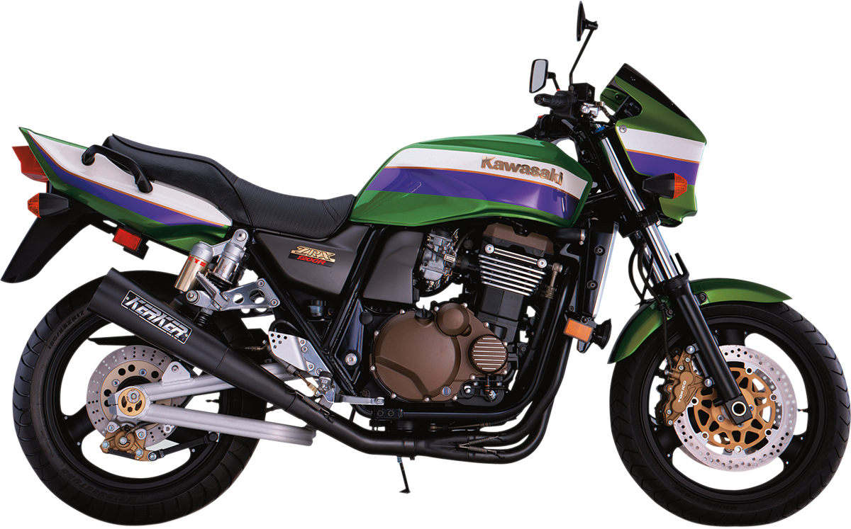 KERKER 4:1 Megaphone Exhaust - Black ZRX 1100/ ZRX 1200 R 127-61106