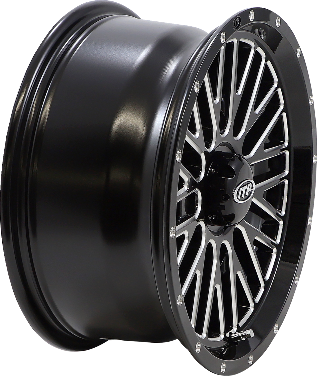Rueda ITP - Momentum - Delantera/Trasera - Negra/fresada - 15x7 - 4/156 - 5+2 (+30 mm) 1522741731B