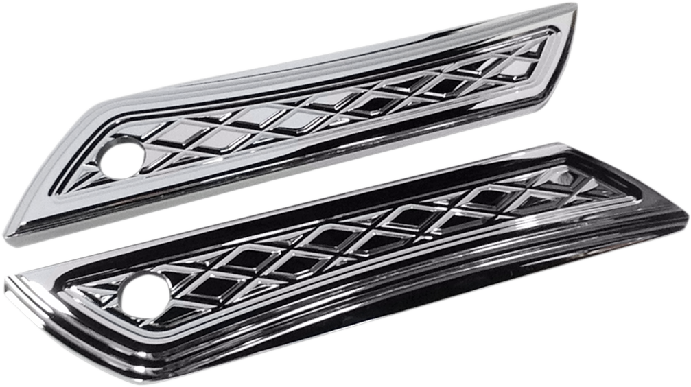 EDDIE TROTTA DESIGNS Saddlebag Hinge Covers - Chrome TC-983