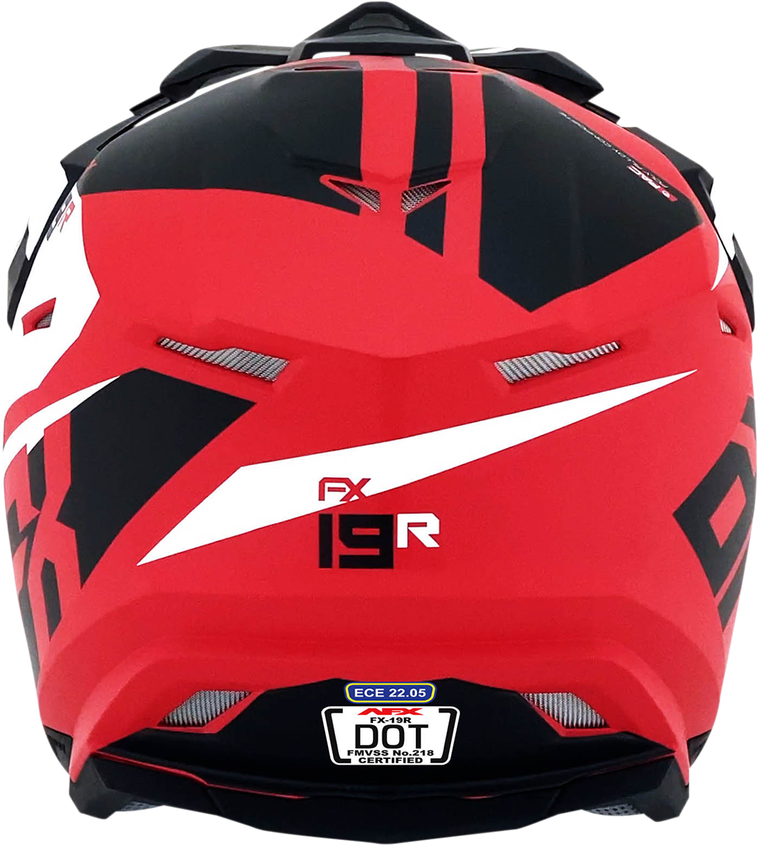 Casco AFX FX-19R - Racing - Rojo mate - Grande 0110-7065