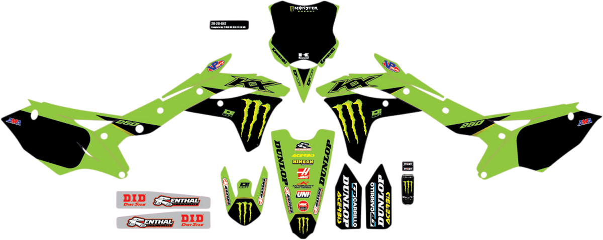 D'COR VISUALS Graphic Kit - Monster Energy 20-20-641