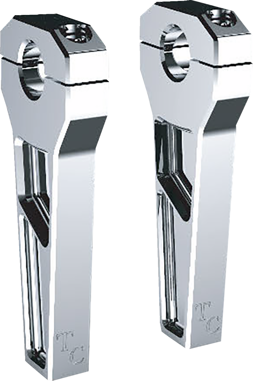 TODD'S CYCLE Riser - 1-1/8" Klemmung - 6" Rise - Chrom TD-R21-06