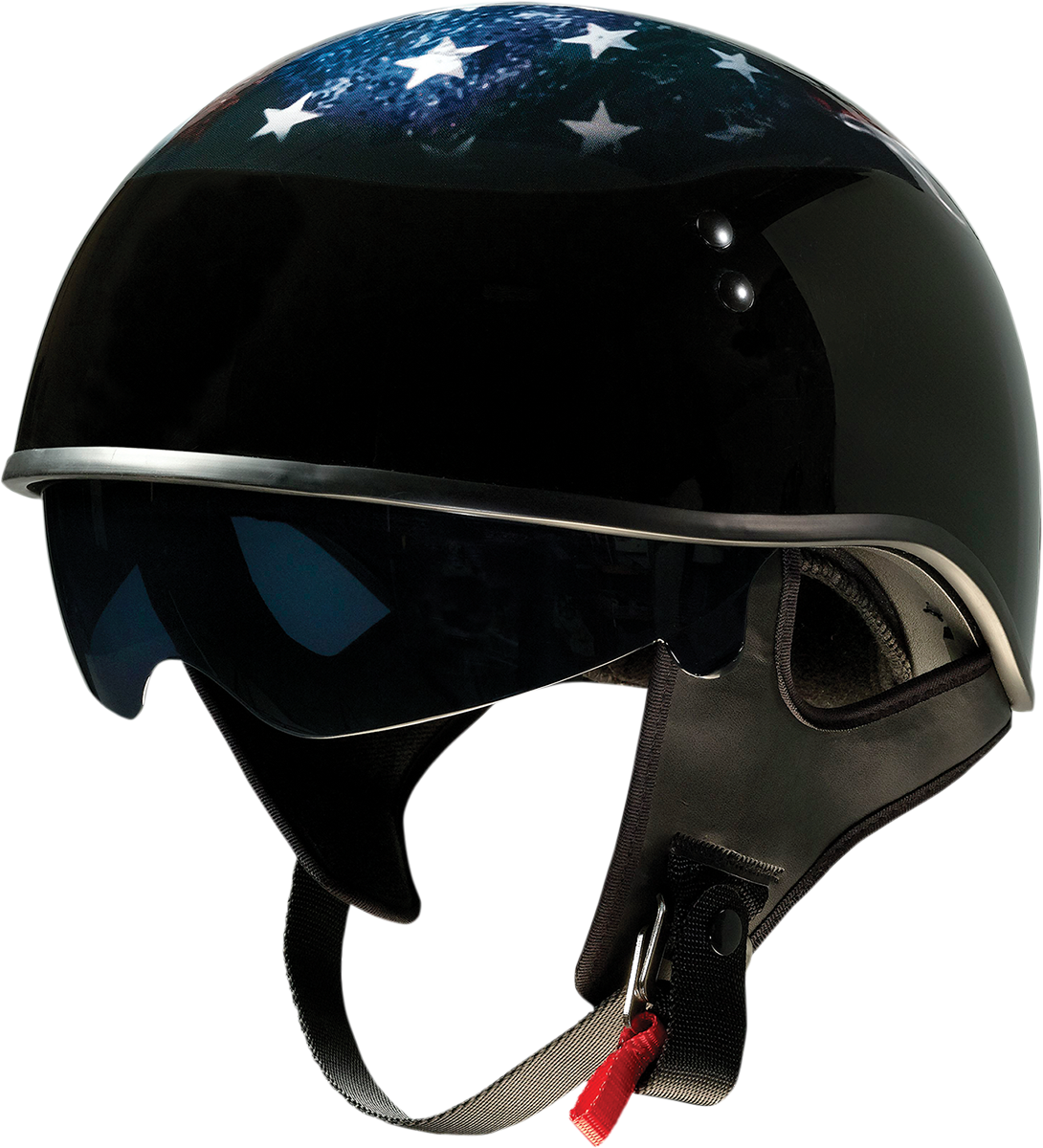 Casco Z1R Vagrant - Calavera de EE. UU. - Negro - Grande 0103-1310