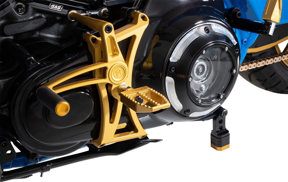 PERFORMANCE MACHINE (PM) Mid Control - Gold -Softail 0035-1172M-SMG