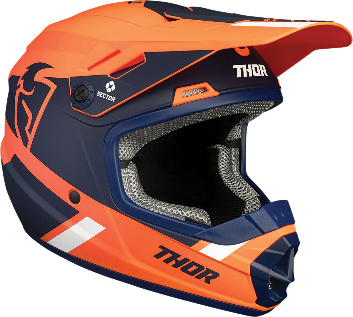 Casco THOR Youth Sector - Split - MIPS - Naranja/Azul marino - Pequeño 0111-1353