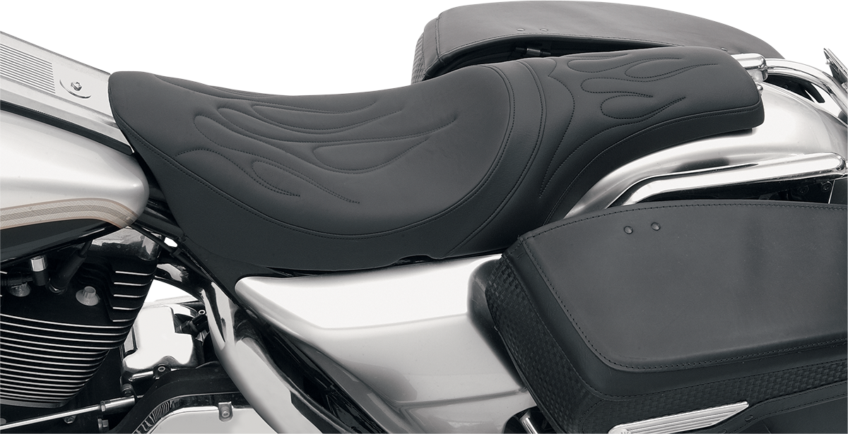 DRAG SPECIALTIES Predator Seat - Flame Stitched - FLHR/FLHX '99-'07 0801-0213