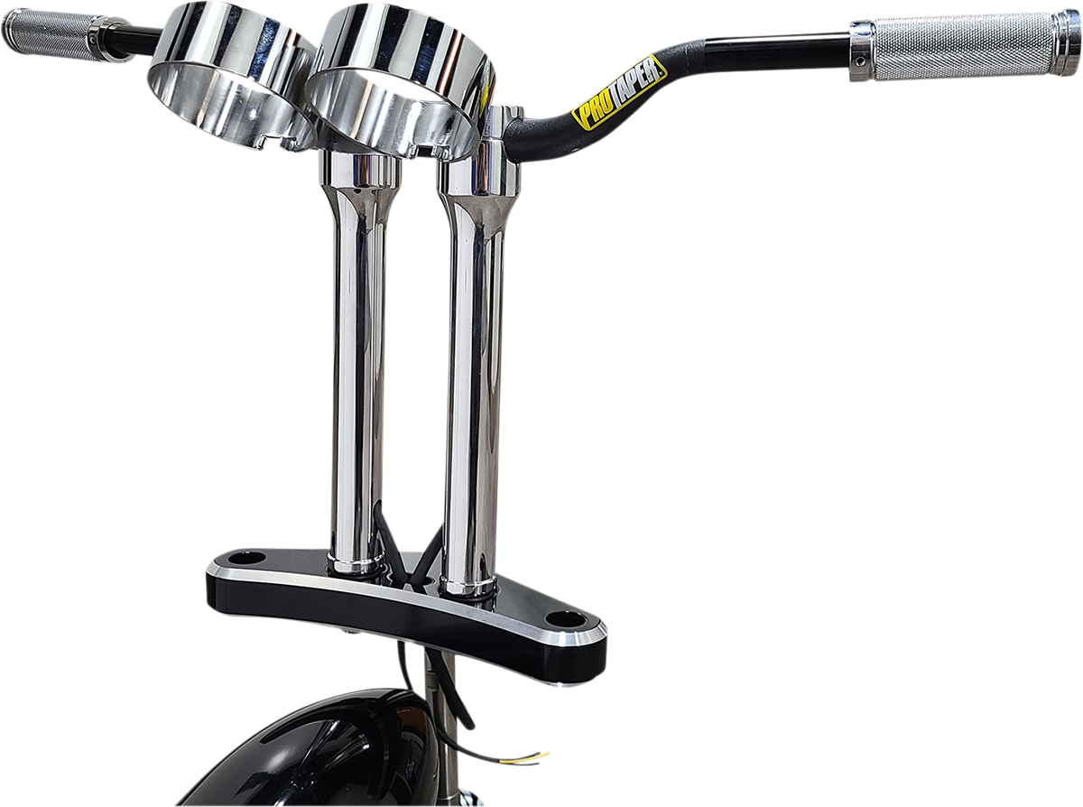 ACCUTRONIX Risers - Threaded - 10" - Gauge Mount - Chrome HR2210-MC