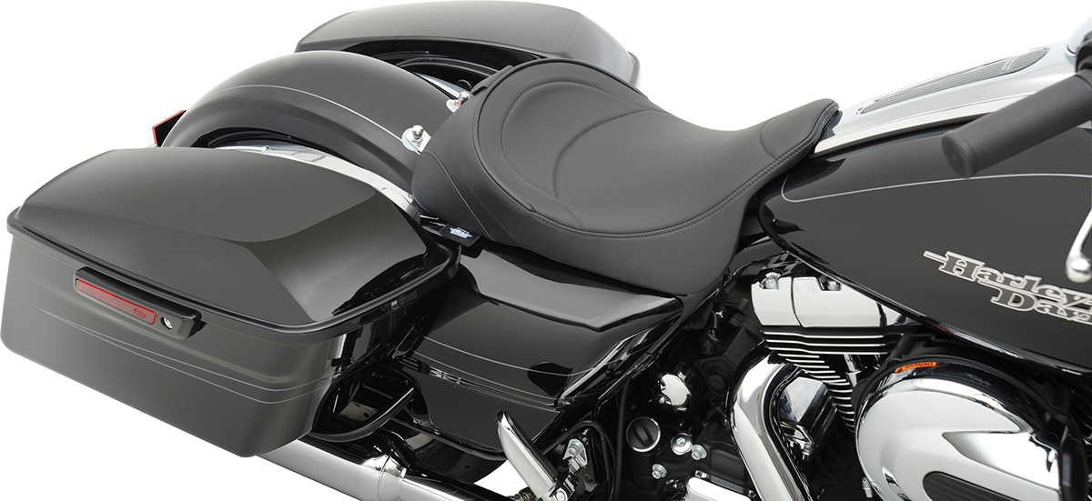 DRAG SPECIALTIES Solositz – leicht genäht – Fahrerrückenlehne – FL '08-'22 0801-0886