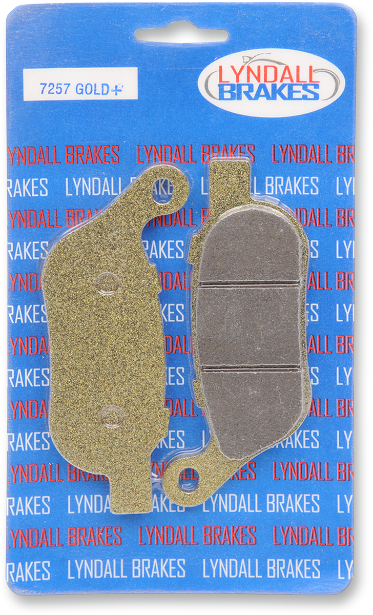 Pastillas de freno LYNDALL RACING BRAKES LLC Gold-Plus - Harley-Davidson 7257-GPLUS