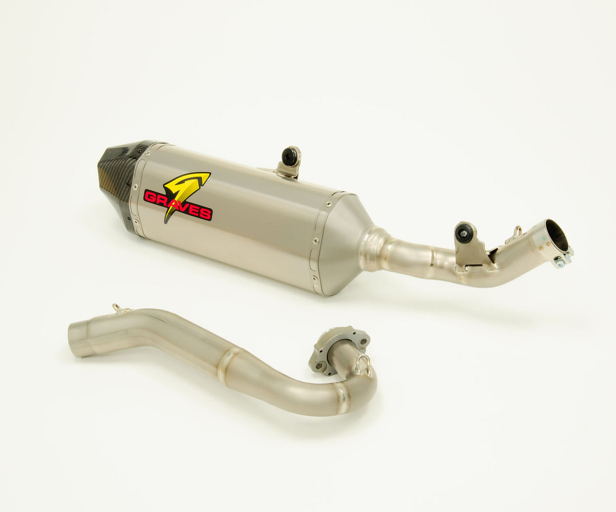 Graves motorsports honda crf450rl/rl/x 2019-2023 full titanium exhaust EXH-19C4X-FTT