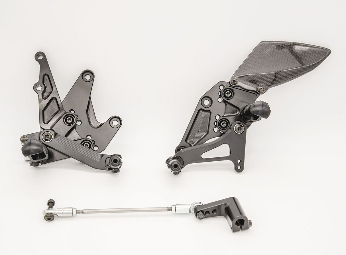 Graves motorsports kawasaki ninja 400 2018-2021 adjustable rearsets