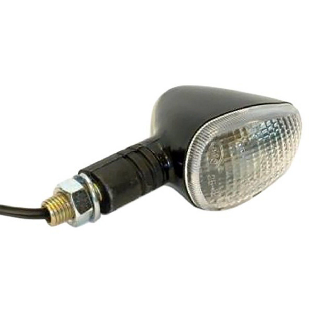 K&s Marker Lights, Cmpct, Flex. Stem, Blk (D/F) Clear, Short Stem 760541