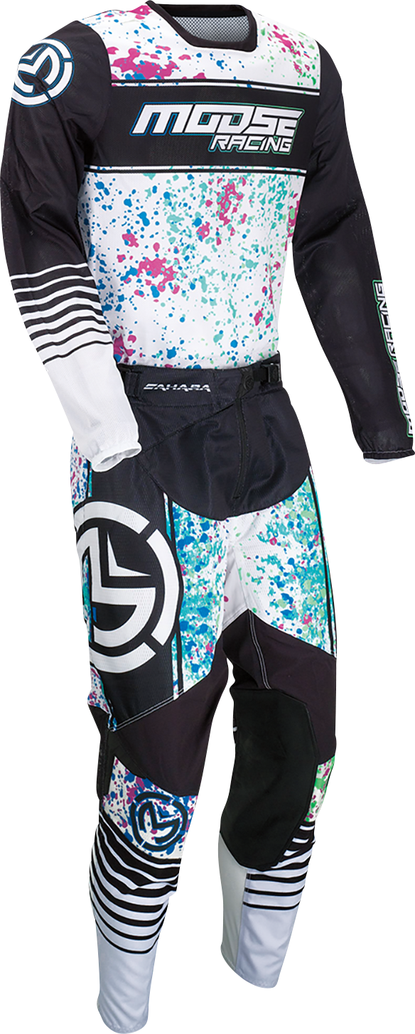 Camiseta MOOSE RACING Sahara - Negro/Blanco - Grande 2910-7440