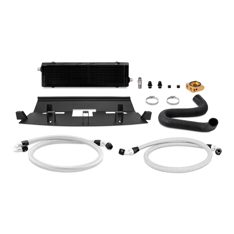Mishimoto 2018+ Ford Mustang GT Thermostatic Oil Cooler Kit - Black MMOC-MUS8-18TBK