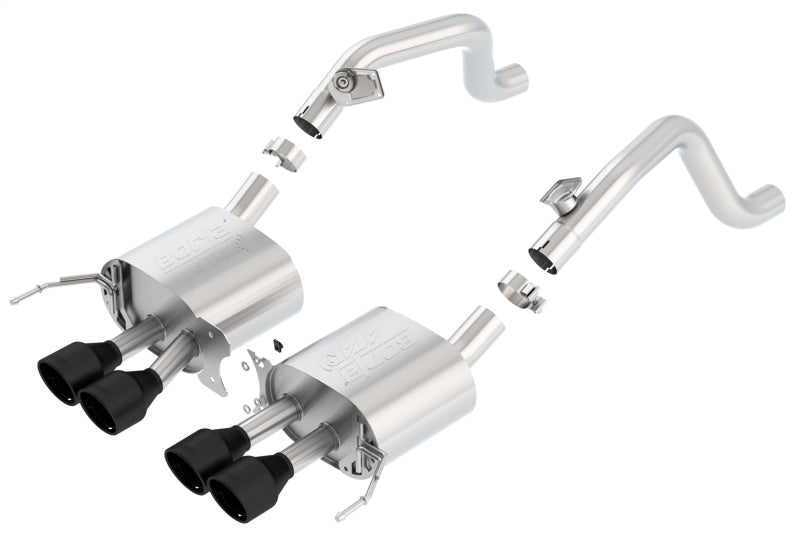 Borla 14-18 C7 Corvette Stingray Axle-Back ATAK Exhaust 2.75in To Muffler Dual 2.0in Out 4.25in Tip 11869CB