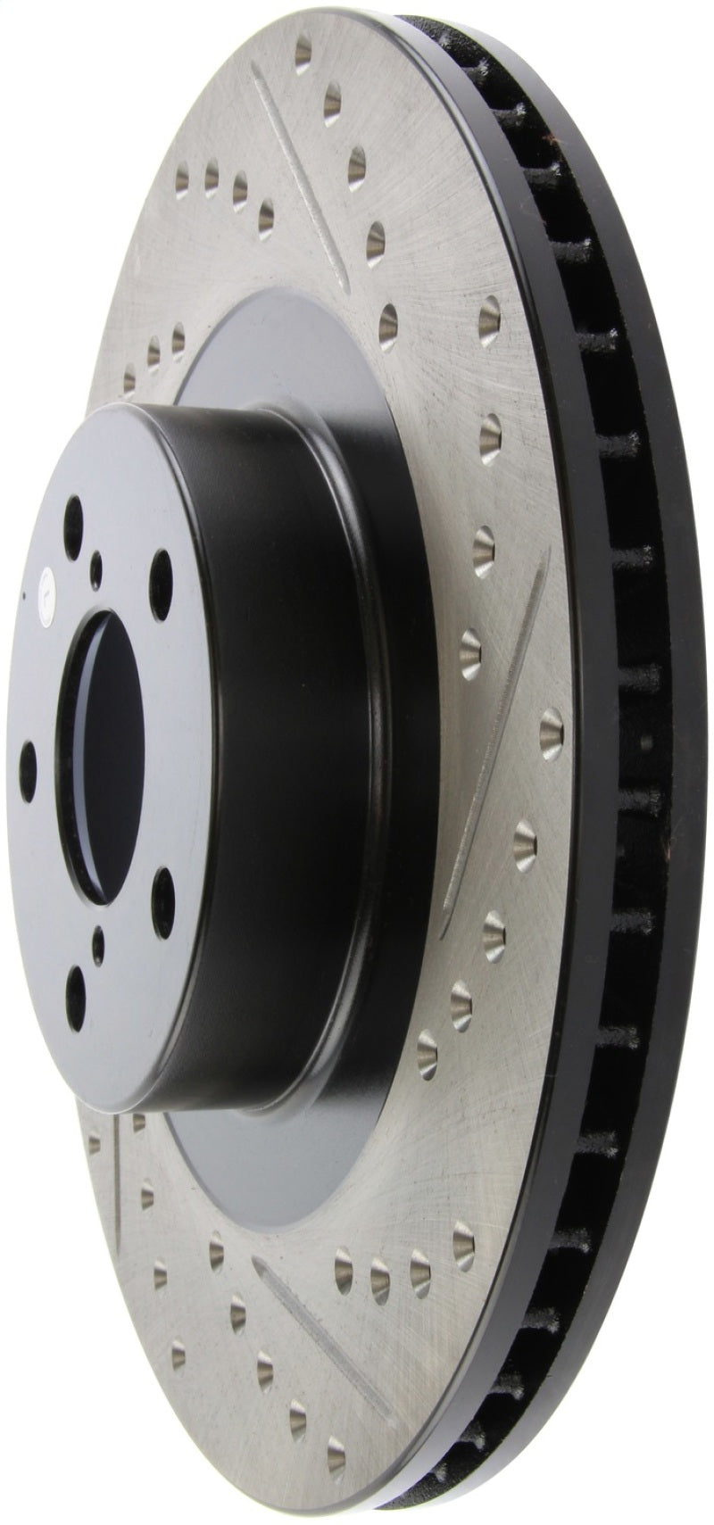 StopTech 02-10 Subaru WRX Slotted & Drilled Left Front Rotor (exc. STi) 127.47018L