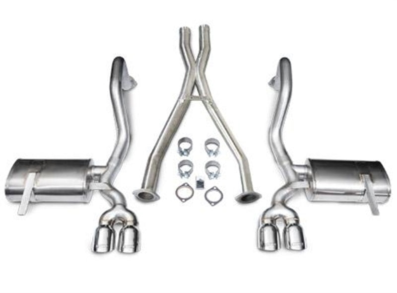 Corsa 97-04 Chevrolet Corvette C5 Z06 5.7L V8 Polished Xtreme Cat-Back + XO Exhaust 14114