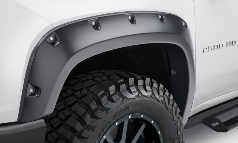 Bushwacker 2020 Chevrolet Silverado 3500/2500 HD Pocket Style Flares 4pc - Black 40982-02
