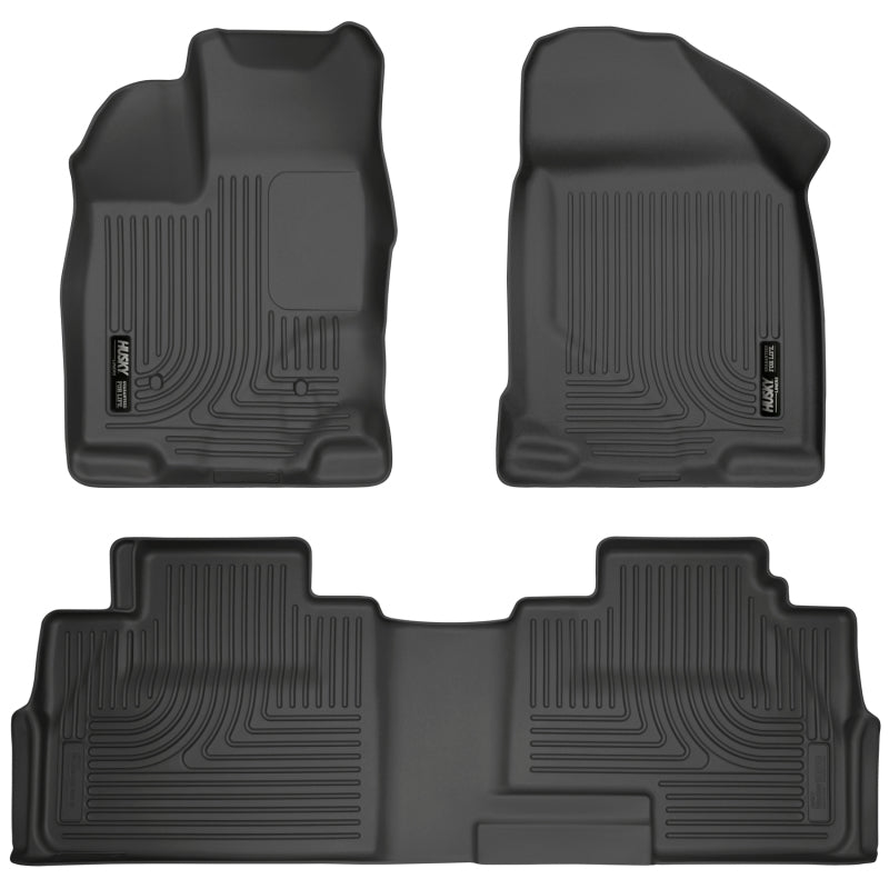 Husky Liners 07-13 Ford Edge / 07-13 Lincoln MKX Weatherbeater Black Front & 2nd Seat Floor Liners 99761