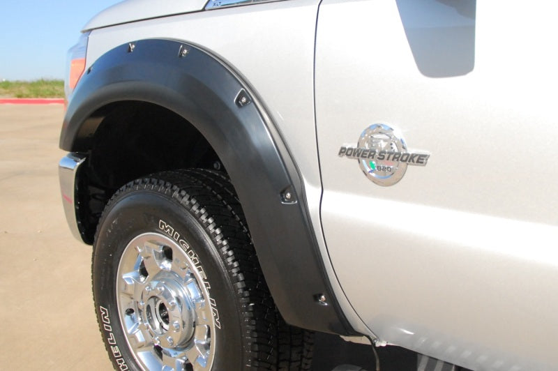 Lund 11-16 Ford F-250 RX-Rivet Style Textured Elite Series Fender Flares - Black (4 Pc.) RX314T