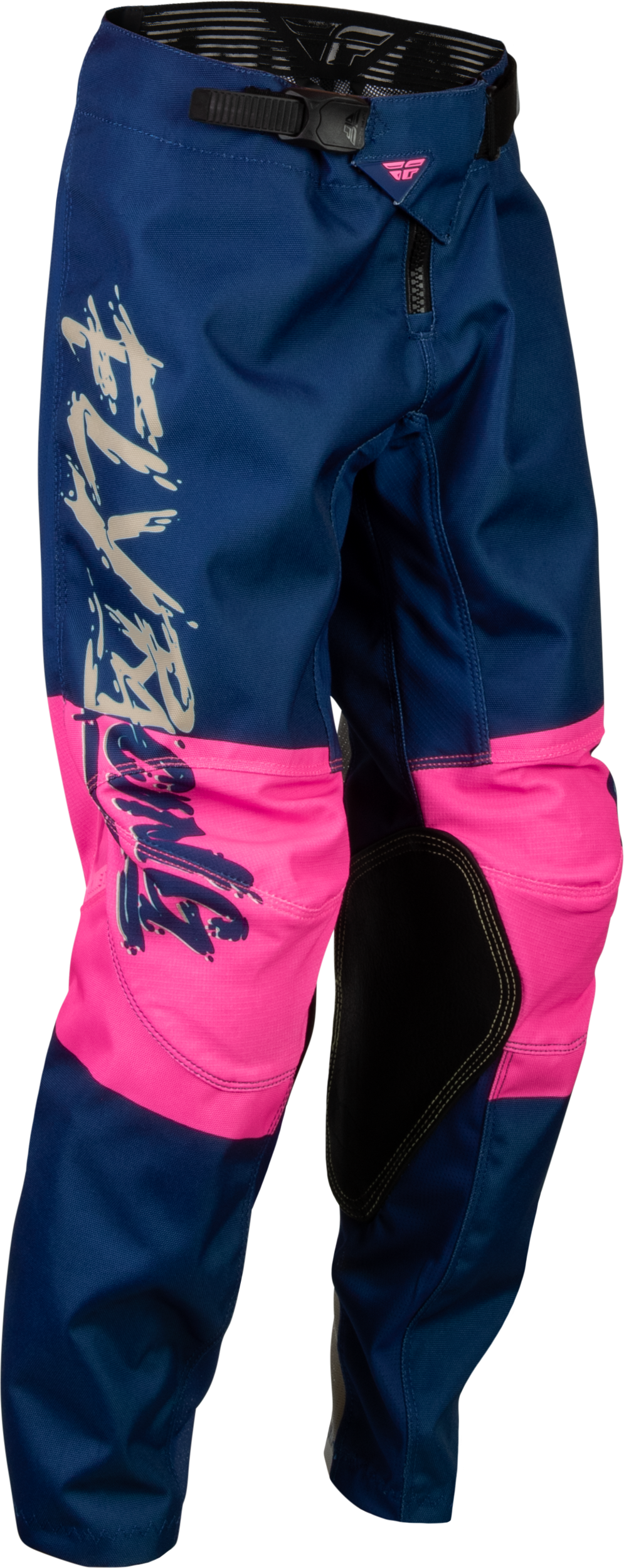 FLY RACING Youth Kinetic Khaos Pants Pink/Navy/Tan Sz 22 376-43422