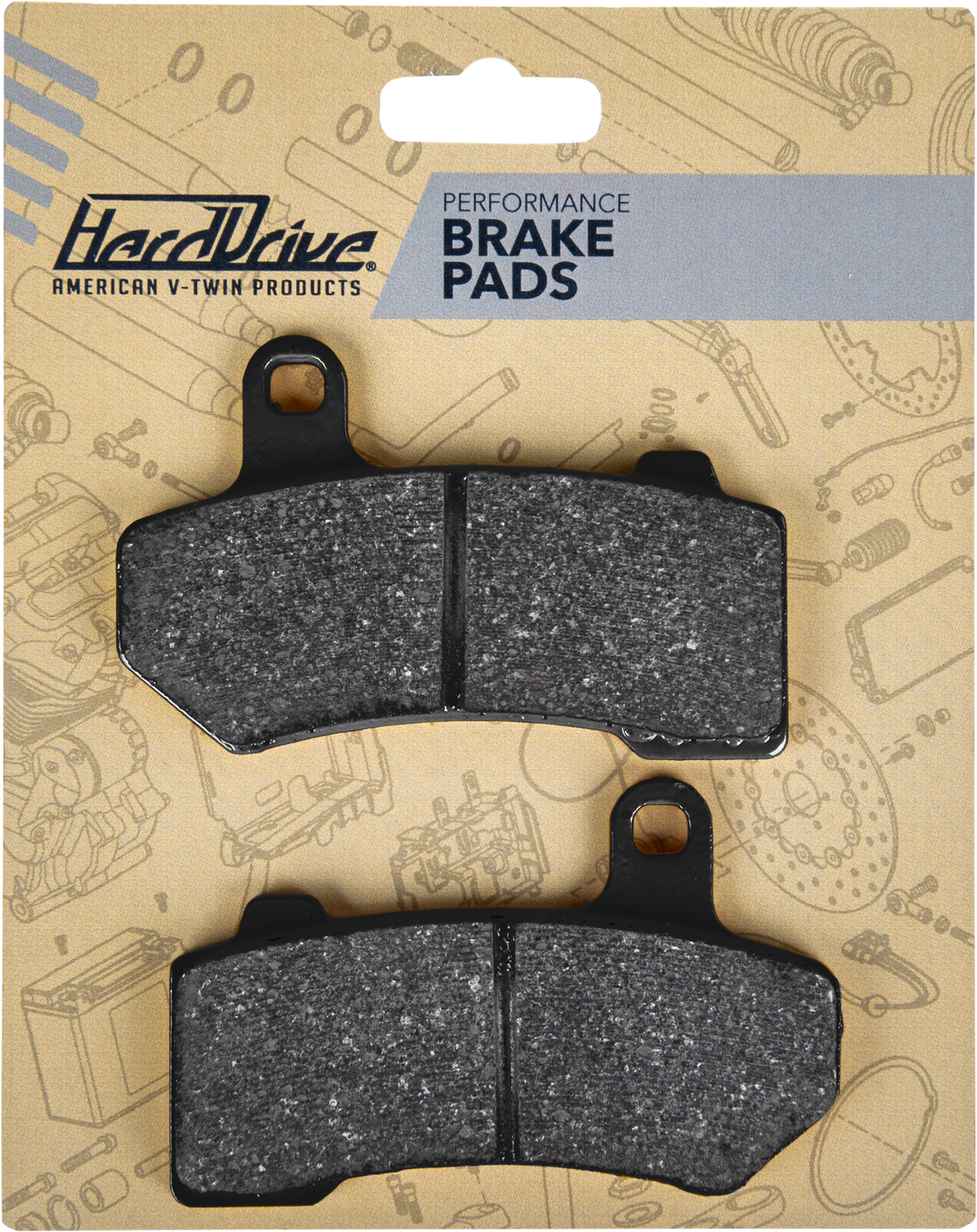 HARDDRIVE Hd Brake Pad Semi-Sint Repl Oe 44082-08 46363-11 HD457V