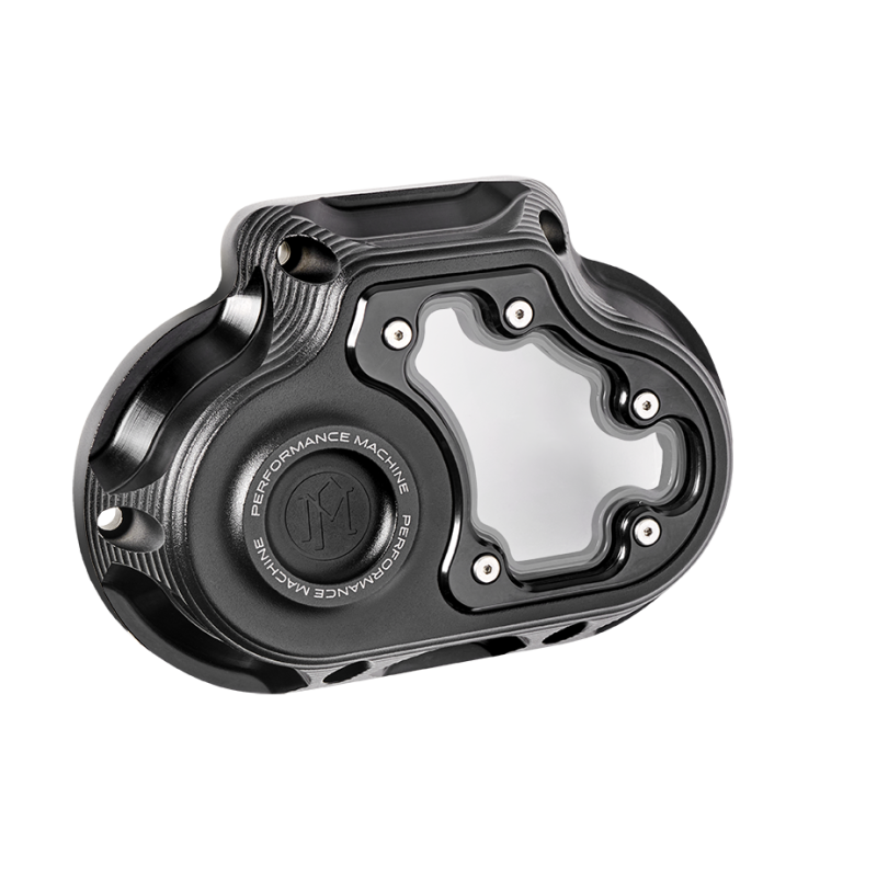 Performance Machine Vision Clutch Cover W/Bezel - Black Ops 0177-2081M-SMB