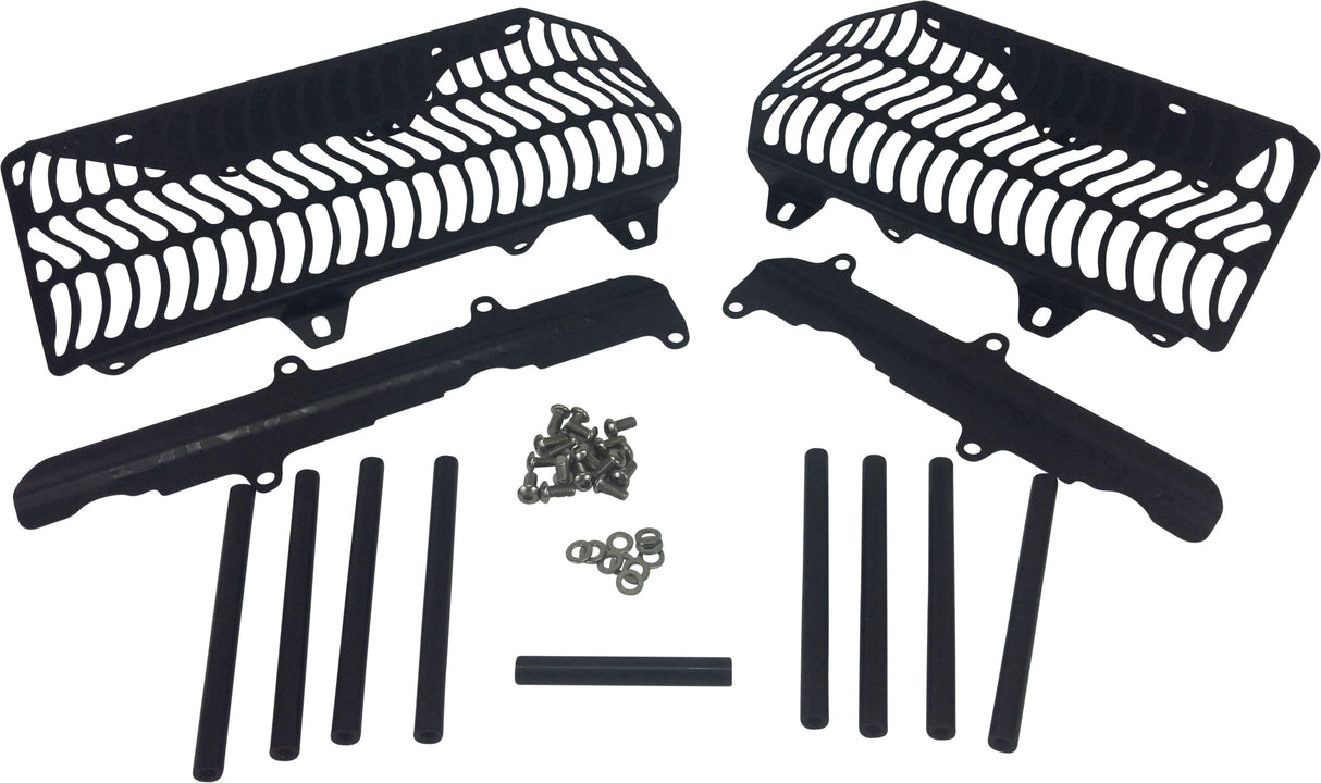UNABIKER Radiator Guard Kawasaki Black KKX17250F-K
