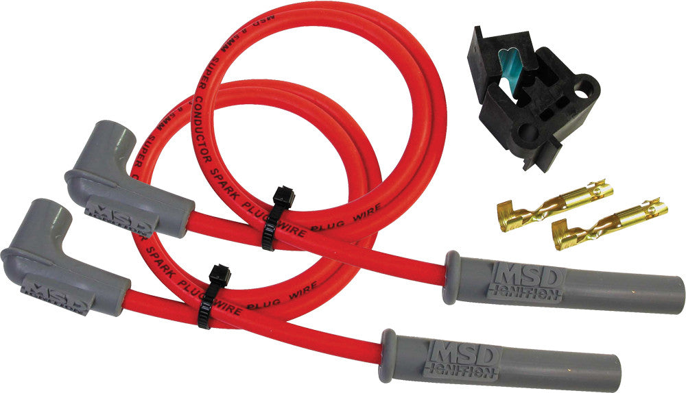 MSD8.5mm Super Conductor Spark Plug Wire Kit - 2 Cyl.31009