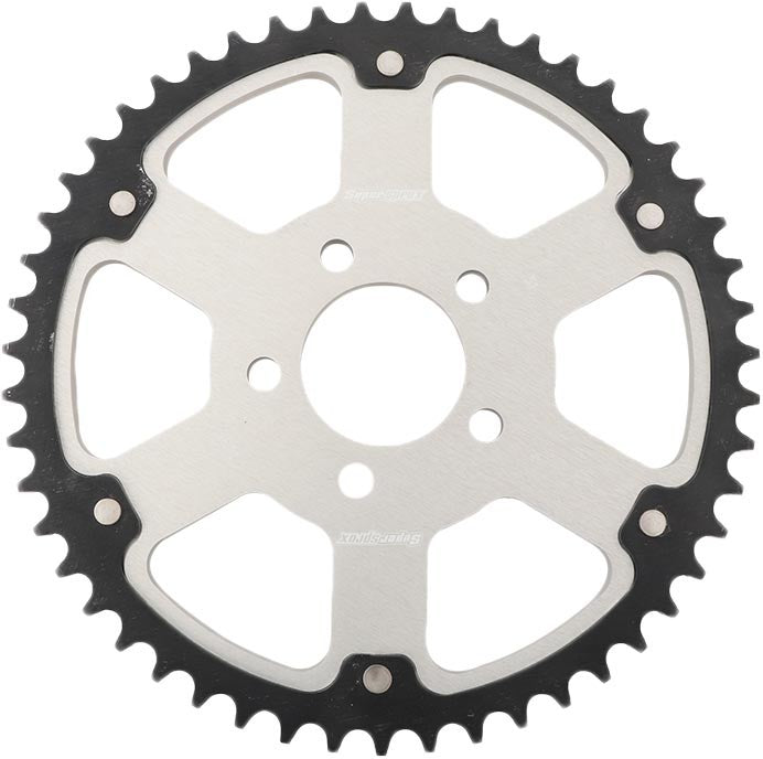 SUPERSPROX Rear Stealth Sprocket Alu/Stl 51t-530 Slv Hd RST-7081-51-SLV