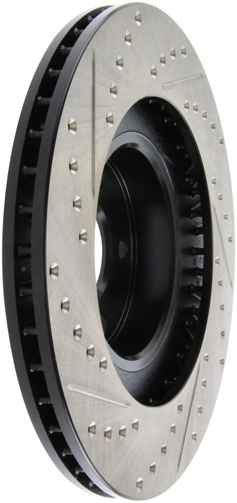 StopTech 02-10 Subaru WRX Slotted & Drilled Left Front Rotor (exc. STi) 127.47018L