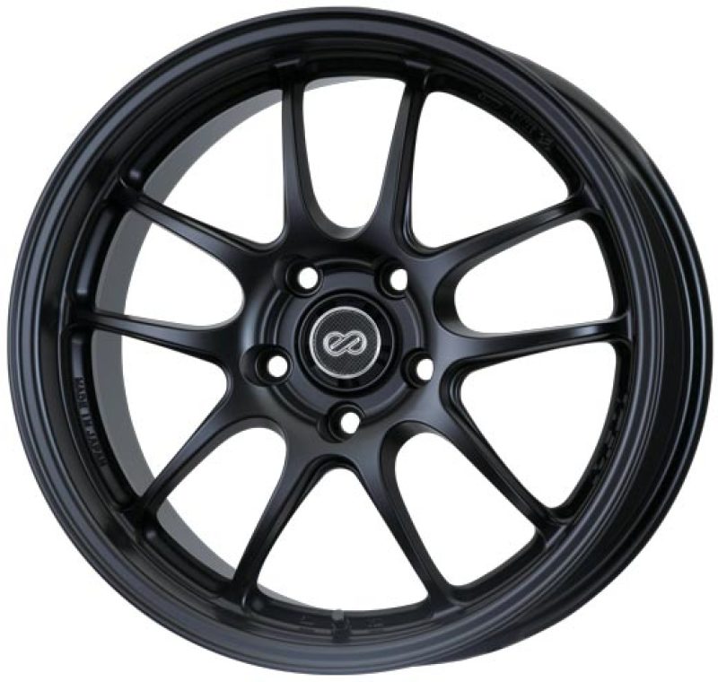 Enkei PF01 18x9 5x114.3 35mm Offset 75 Bore Dia Hyper Black Wheel 460-890-6635BK