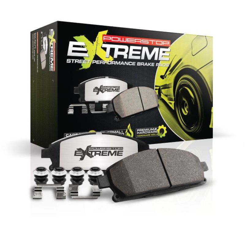 Power Stop 94-04 Ford Mustang Rear Z26 Extreme Street Brake Pads w/Hardware Z26-627