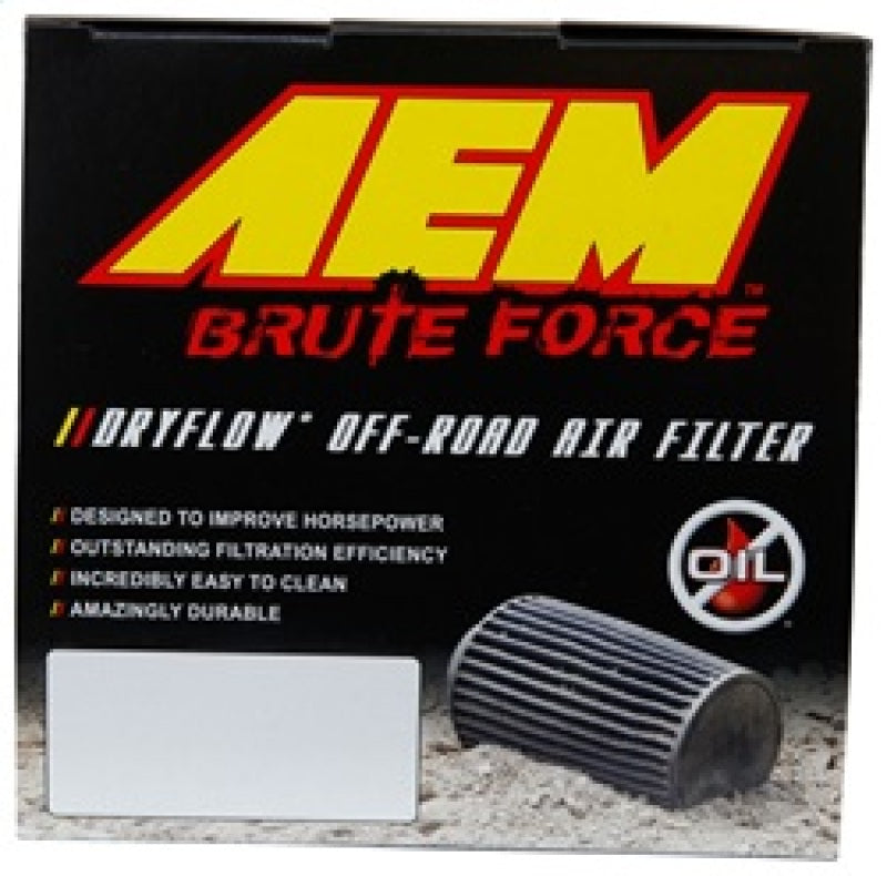 AEM Dryflow 3.25in. X 5in. Round Tapered Air Filter 21-2110BF