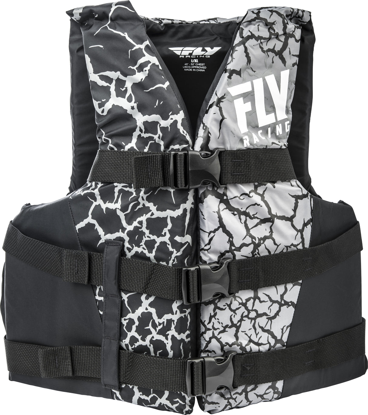 FLY RACING Nylon Life Jacket Black/Grey Lg/Xl 112224-701-050-18