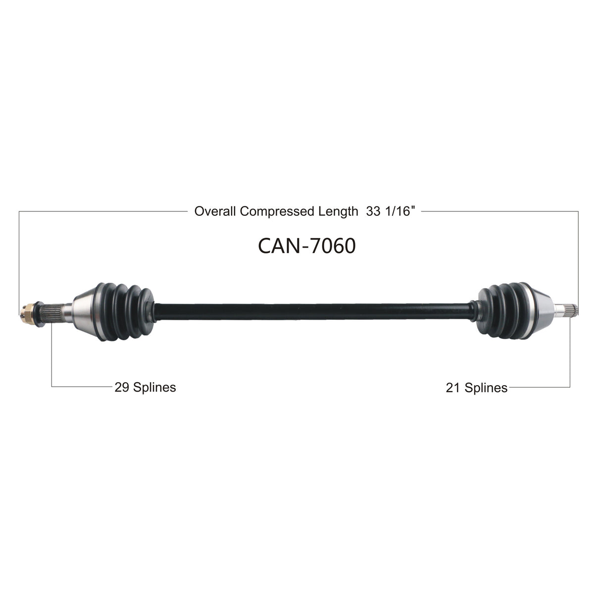 OPEN TRAILOe 2.0 Axle Front RightCAN-7060