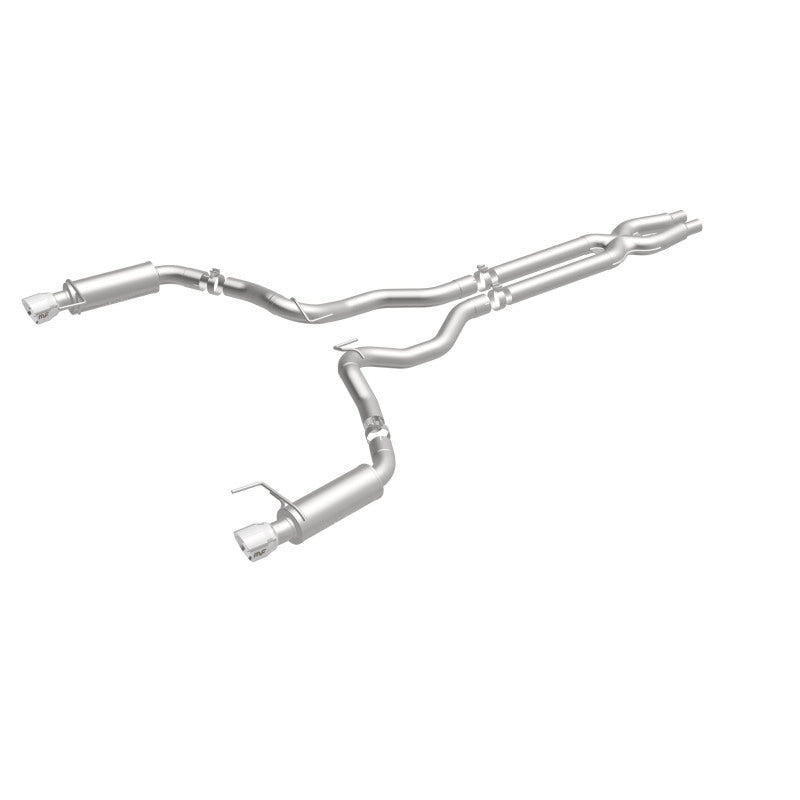 MagnaFlow Cat Back, SS, 3in, Competition, Dual Split Polished 4.5in Tips 2015 Ford Mustang GT V8 5.0 19101